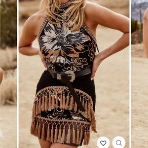 12th Tribe “Like Gold Dust” Sequin Mini Dress